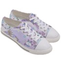 Purple Japanese Pattern Texture Violet Textile Men s Low Top Canvas Sneakers View3