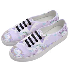 Purple Japanese Pattern Texture Violet Textile Women s Classic Low Top Sneakers by danenraven