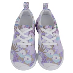 Purple Japanese Pattern Texture Violet Textile Running Shoes by danenraven