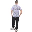 Purple Japanese Pattern Texture Violet Textile Men s Sport Top View2