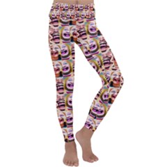 Funny Monsters Teens Collage Kids  Lightweight Velour Classic Yoga Leggings by dflcprintsclothing