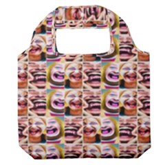 Funny Monsters Teens Collage Premium Foldable Grocery Recycle Bag by dflcprintsclothing