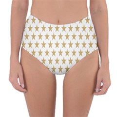 Stars-3 Reversible High-waist Bikini Bottoms by nateshop