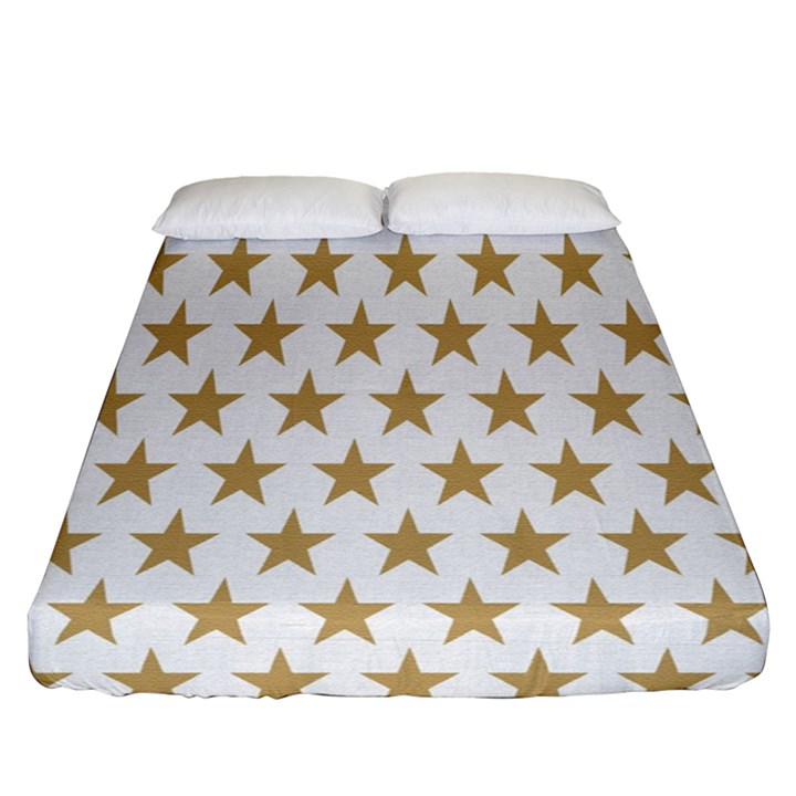 Stars-3 Fitted Sheet (Queen Size)