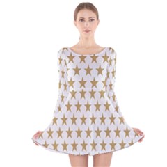 Stars-3 Long Sleeve Velvet Skater Dress by nateshop