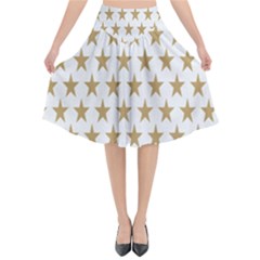 Stars-3 Flared Midi Skirt by nateshop