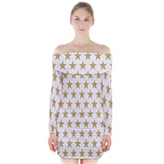 Stars-3 Long Sleeve Off Shoulder Dress by nateshop