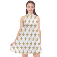 Stars-3 Halter Neckline Chiffon Dress  by nateshop