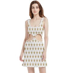 Stars-3 Velvet Cutout Dress by nateshop