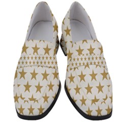 Stars-3 Women s Chunky Heel Loafers by nateshop