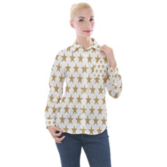 Stars-3 Women s Long Sleeve Pocket Shirt