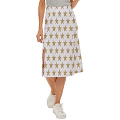 Stars-3 Midi Panel Skirt by nateshop