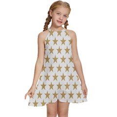 Stars-3 Kids  Halter Collar Waist Tie Chiffon Dress by nateshop