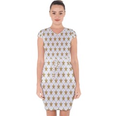 Stars-3 Capsleeve Drawstring Dress  by nateshop