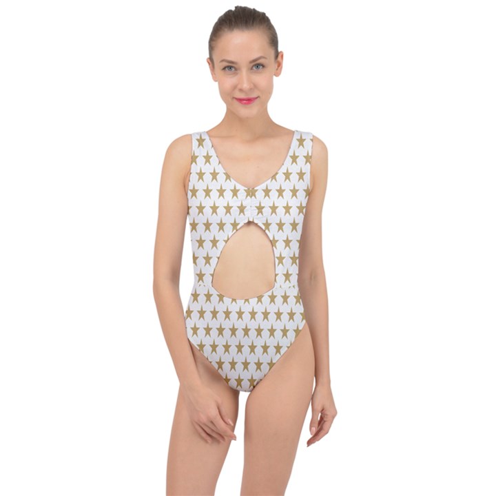 Stars-3 Center Cut Out Swimsuit