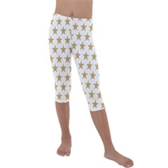 Stars-3 Kids  Lightweight Velour Capri Leggings  by nateshop