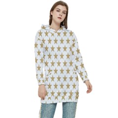 Stars-3 Women s Long Oversized Pullover Hoodie by nateshop