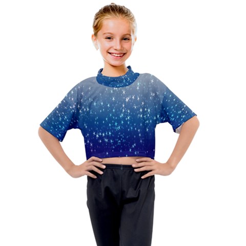 Stars-4 Kids Mock Neck Tee by nateshop