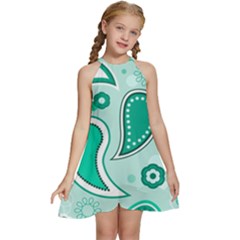 Template Kids  Halter Collar Waist Tie Chiffon Dress by nateshop