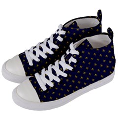 Seamles,template Women s Mid-top Canvas Sneakers by nateshop