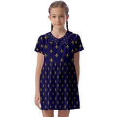 Seamles,template Kids  Asymmetric Collar Dress by nateshop