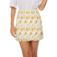 Zig-zag-lines Mini Front Wrap Skirt by nateshop