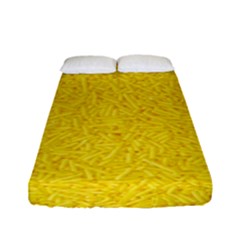 Bright Yellow Crunchy Sprinkles Fitted Sheet (full/ Double Size) by nateshop