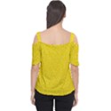 Bright Yellow Crunchy Sprinkles Cutout Shoulder Tee View2