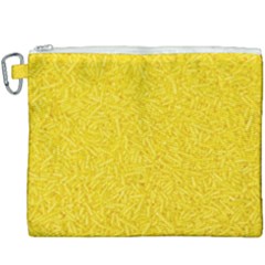 Bright Yellow Crunchy Sprinkles Canvas Cosmetic Bag (xxxl) by nateshop