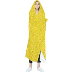 Bright Yellow Crunchy Sprinkles Wearable Blanket by nateshop