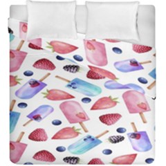 Ice Cream - Stowbery Duvet Cover Double Side (king Size) by nateshop