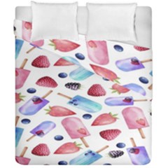 Ice Cream - Stowbery Duvet Cover Double Side (california King Size) by nateshop