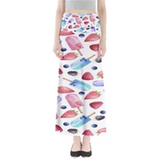 Ice Cream - Stowbery Full Length Maxi Skirt by nateshop