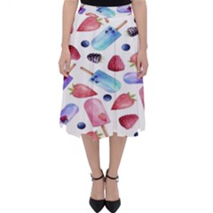 Ice Cream - Stowbery Classic Midi Skirt by nateshop