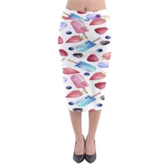 Ice Cream - Stowbery Midi Pencil Skirt by nateshop