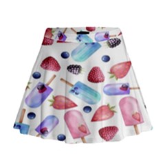 Ice Cream - Stowbery Mini Flare Skirt by nateshop