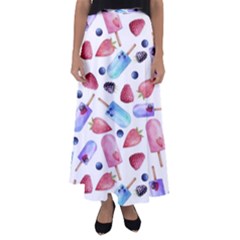 Ice Cream - Stowbery Flared Maxi Skirt by nateshop