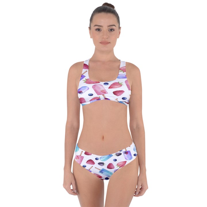 Ice Cream - Stowbery Criss Cross Bikini Set