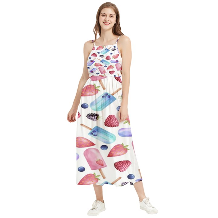 Ice Cream - Stowbery Boho Sleeveless Summer Dress