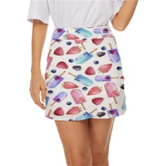 Ice Cream - Stowbery Mini Front Wrap Skirt by nateshop