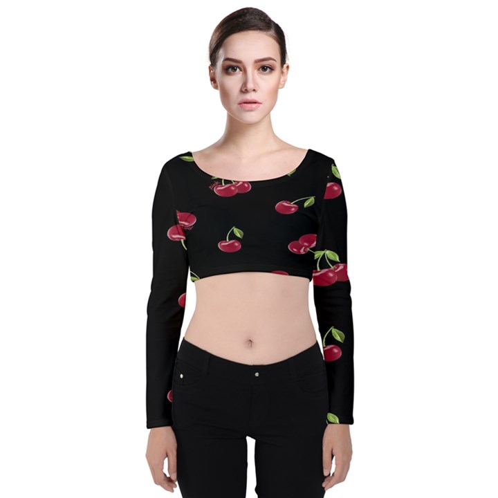 Pink Victoria Secret Wallpapers  Discovered Velvet Long Sleeve Crop Top