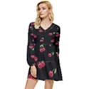 Pink Victoria Secret Wallpapers  Discovered Tiered Long Sleeve Mini Dress View1