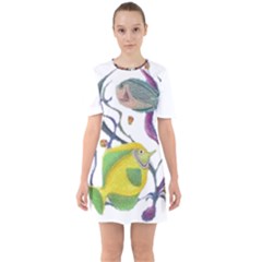 Im Fourth Dimension Colour 73 Sixties Short Sleeve Mini Dress by imanmulyana