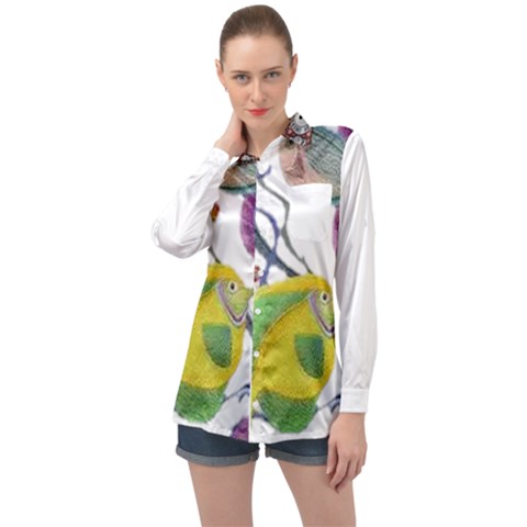 Im Fourth Dimension Colour 73 Long Sleeve Satin Shirt by imanmulyana