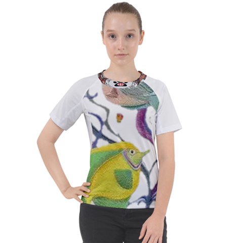 Im Fourth Dimension Colour 73 Women s Sport Raglan Tee by imanmulyana