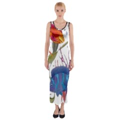 Im Fourth Dimension Colour 74 Fitted Maxi Dress by imanmulyana