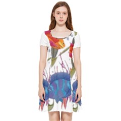 Im Fourth Dimension Colour 74 Inside Out Cap Sleeve Dress by imanmulyana