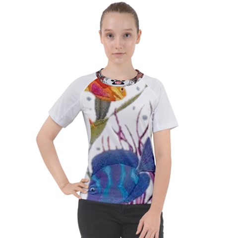 Im Fourth Dimension Colour 74 Women s Sport Raglan Tee by imanmulyana