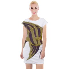 IM Fourth Dimension Colour 75 Cap Sleeve Bodycon Dress