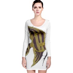 IM Fourth Dimension Colour 75 Long Sleeve Velvet Bodycon Dress